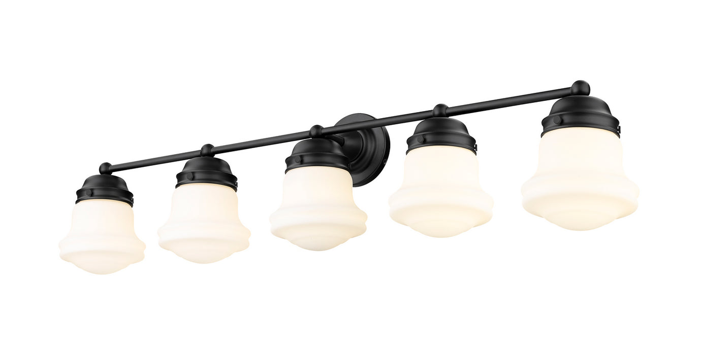 Z-Lite 735-5V-MB Five Light Vanity, Matte Black