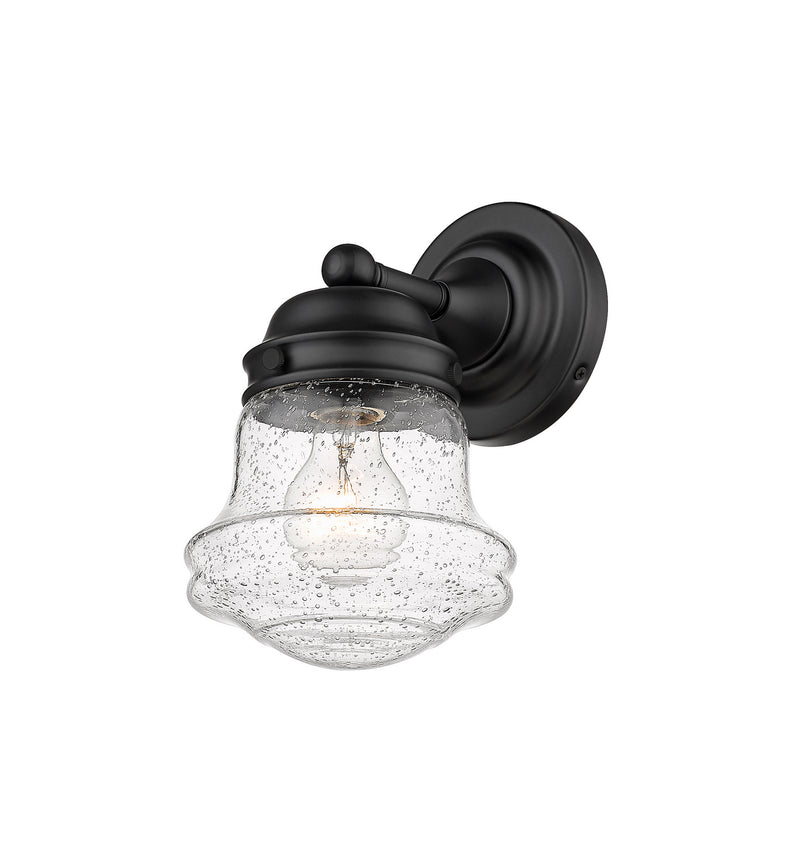 Z-Lite 736-1S-MB One Light Wall Sconce, Matte Black