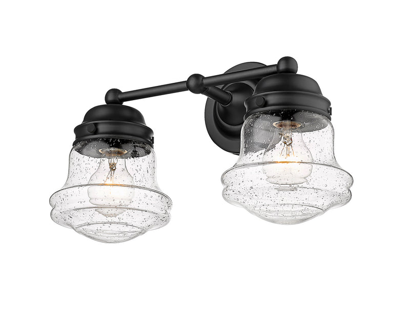 Z-Lite 736-2V-MB Two Light Vanity, Matte Black