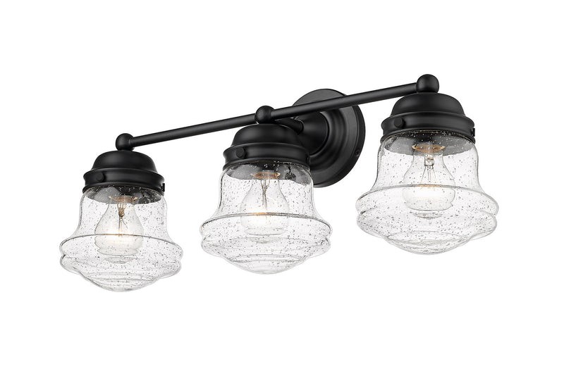 Z-Lite 736-3V-MB Three Light Vanity, Matte Black