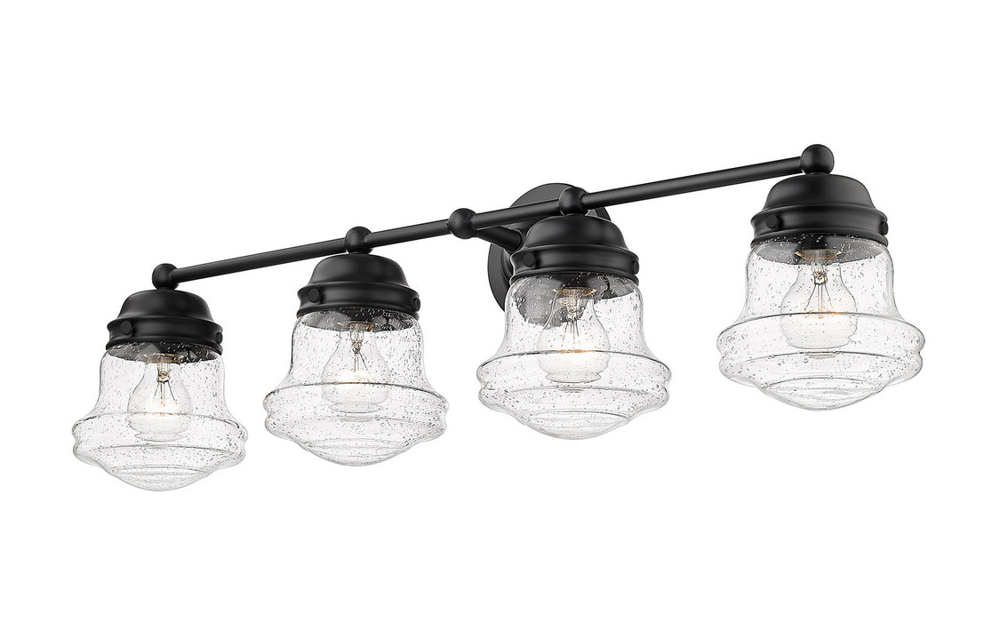 Z-Lite 736-4V-MB Four Light Vanity, Matte Black