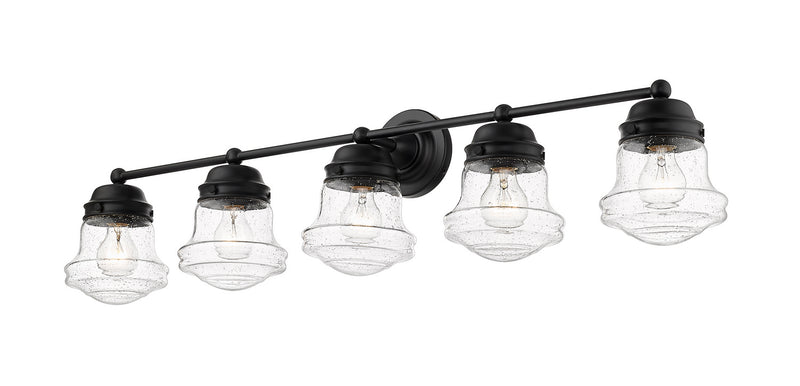 Z-Lite 736-5V-MB Five Light Vanity, Matte Black