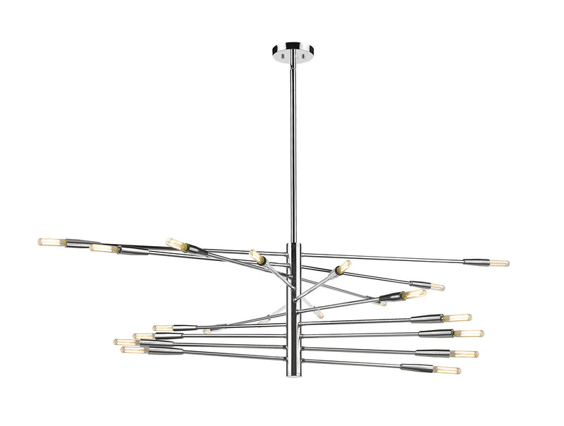 Z-Lite 737-20CH 20 Light Chandelier, Chrome