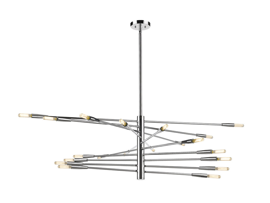 Z-Lite 737-20CH 20 Light Chandelier, Chrome