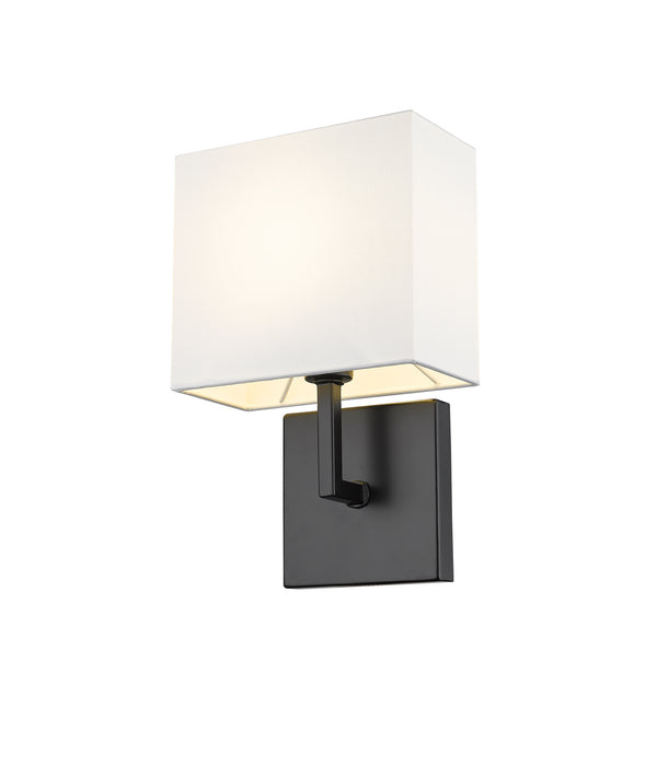 Z-Lite 815-1S-MB One Light Wall Sconce, Matte Black