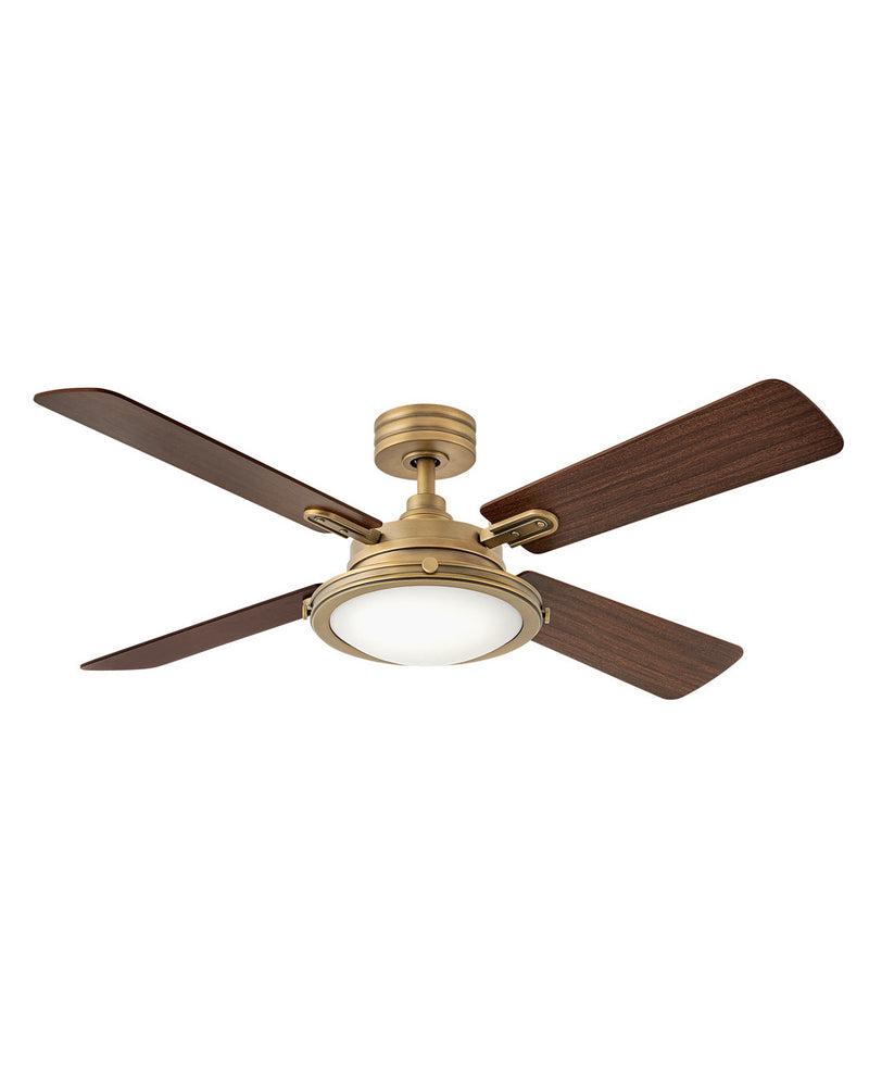 Hinkley 903254FHB-LID 54" Ceiling Fan, Heritage Brass