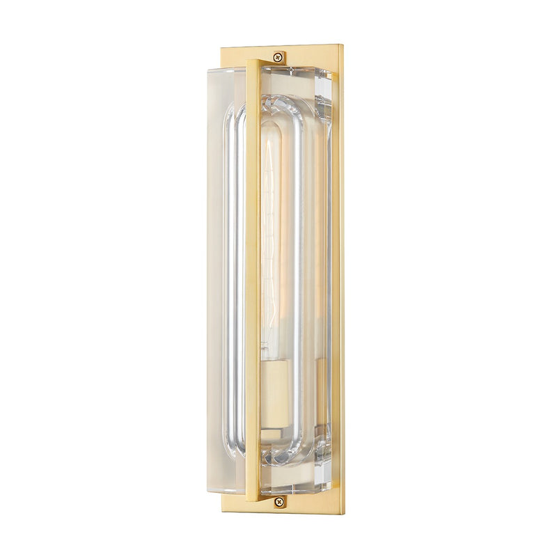 Hudson Valley 1731-AGB One Light Wall Sconce, Aged Brass