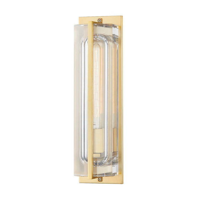 Hudson Valley 1731-AGB One Light Wall Sconce, Aged Brass