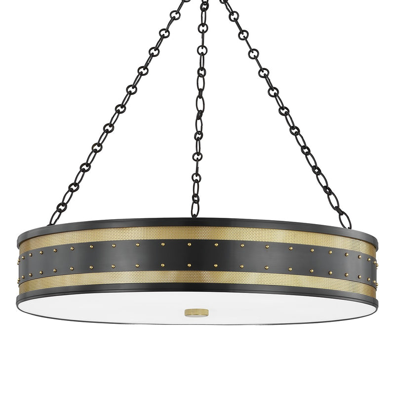 Hudson Valley 2230-AOB Six Light Chandelier, Aged Old Bronze