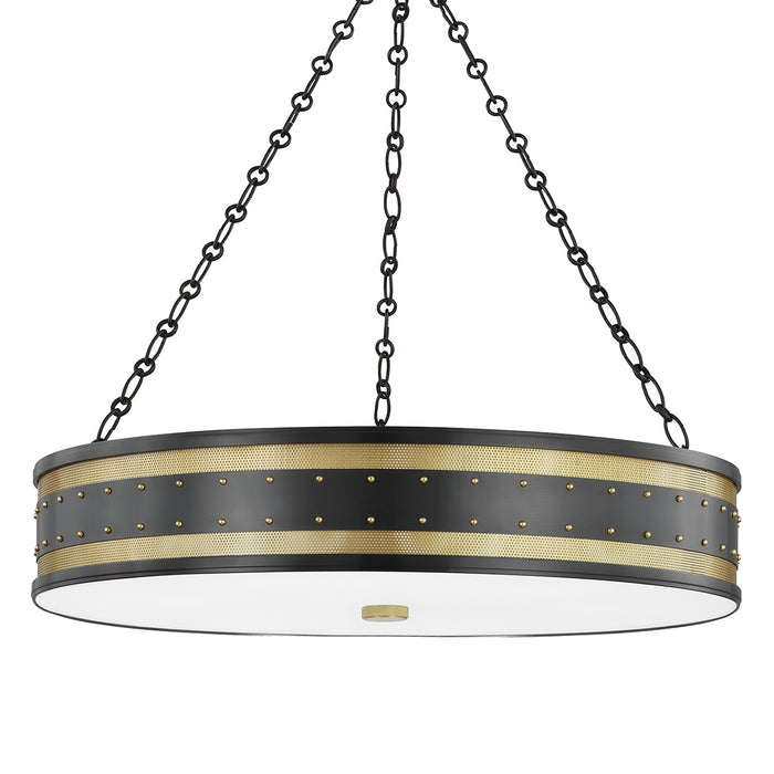 Hudson Valley 2230-AOB Six Light Chandelier, Aged Old Bronze