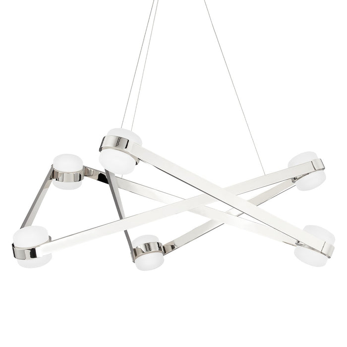Hudson Valley 2738-PN LED Chandelier, Polished Nickel