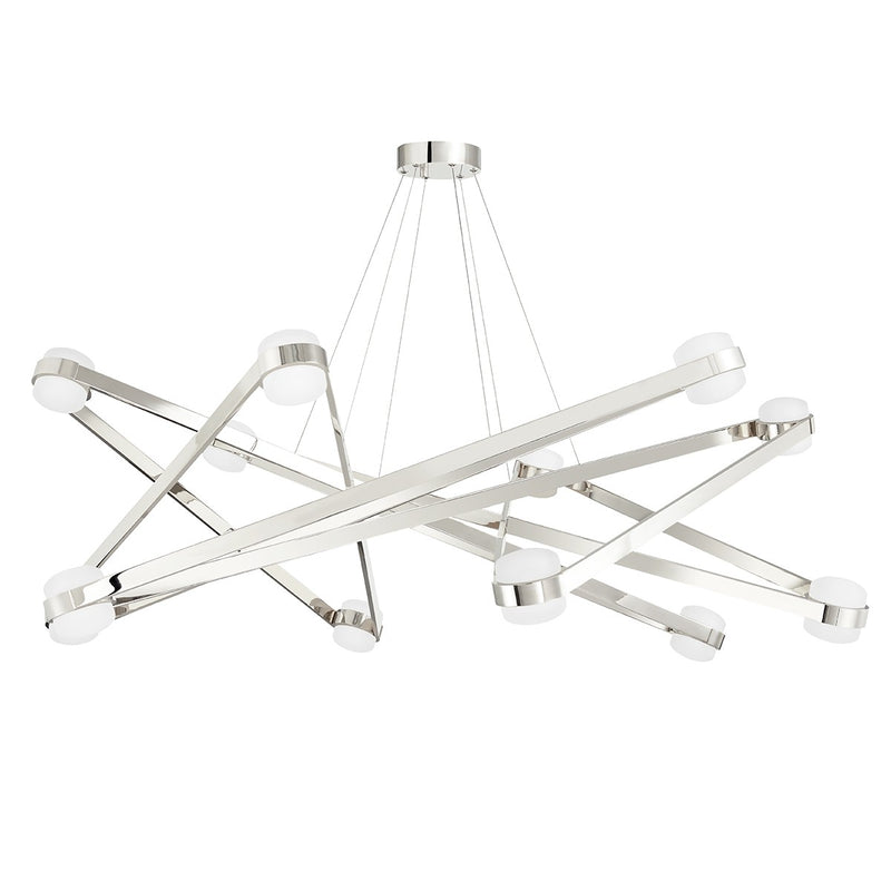 Hudson Valley 2756-PN LED Chandelier, Polished Nickel
