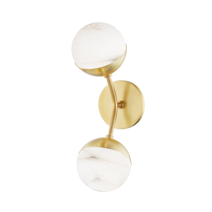 Hudson Valley 2832-AGB LED Wall Sconce, Aged Brass