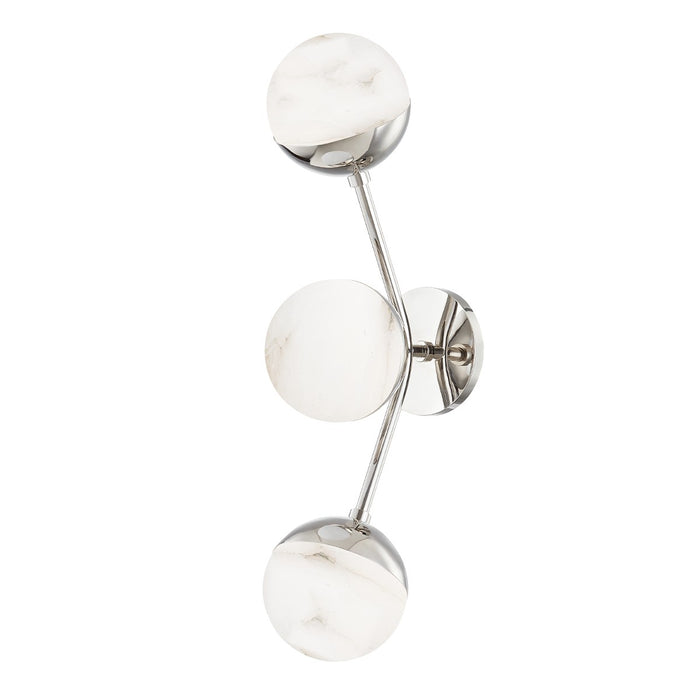 Hudson Valley 2833-PN LED Wall Sconce, Polished Nickel