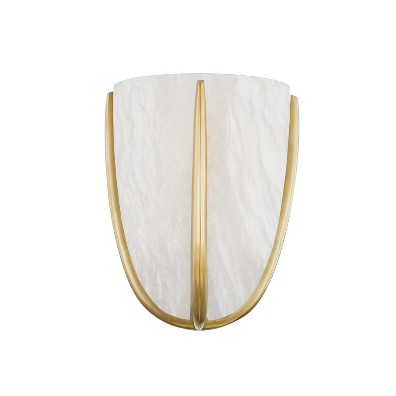 Hudson Valley 3500-AGB One Light Wall Sconce, Aged Brass