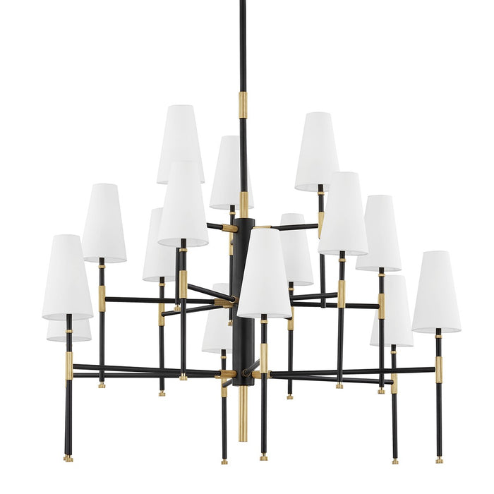 Hudson Valley 3748-AOB 15 Light Chandelier, Aged Old Bronze