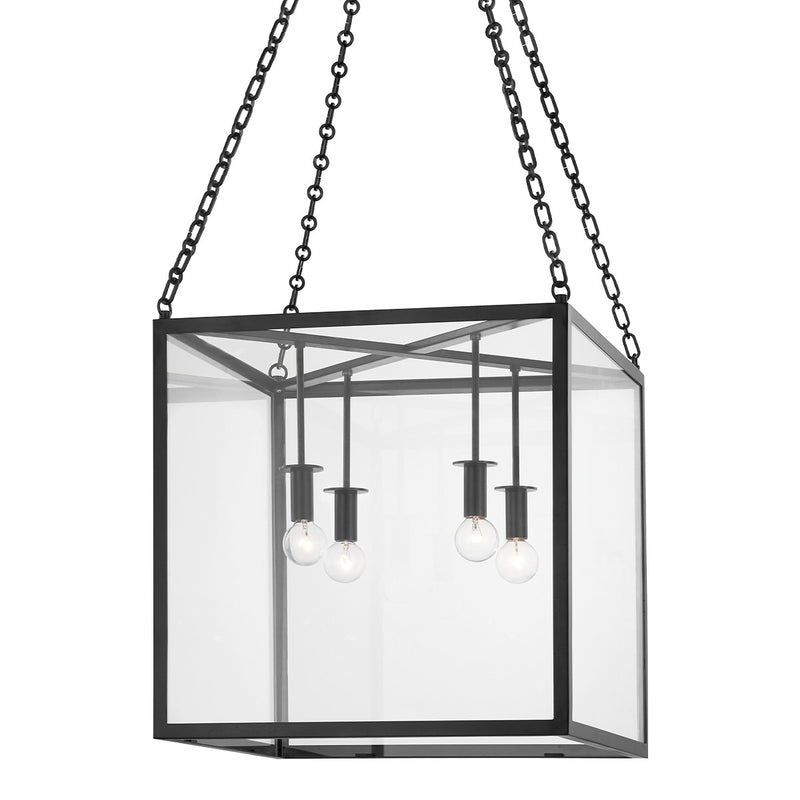 Hudson Valley 4118-AI Four Light Lantern, Aged Iron