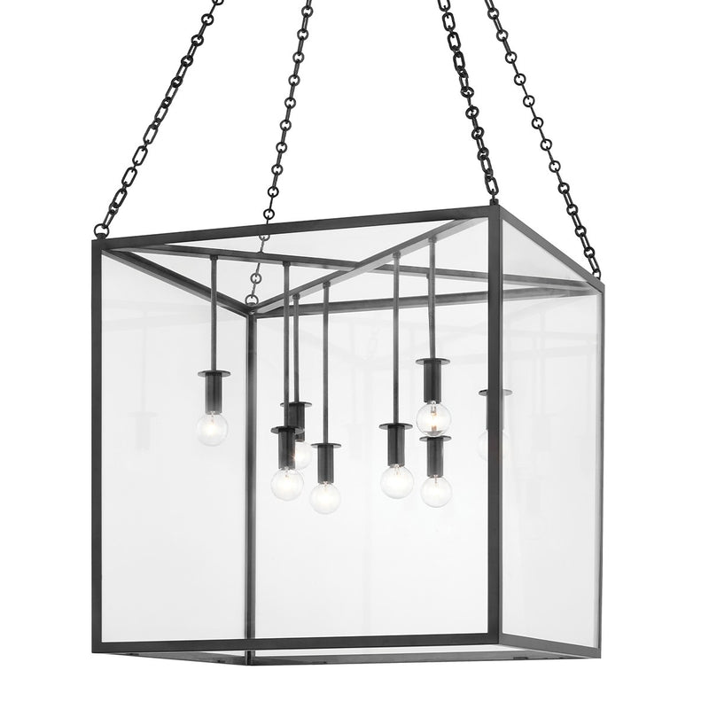 Hudson Valley 4124-AI Eight Light Lantern, Aged Iron