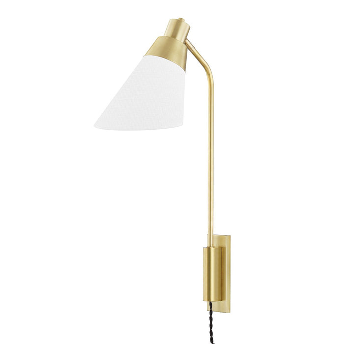 Hudson Valley 5831-AGB One Light Wall Sconce, Aged Brass