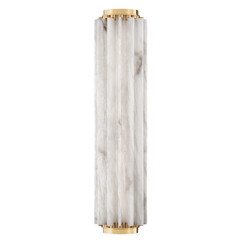 Hudson Valley 6024-AGB LED Wall Sconce, Aged Brass