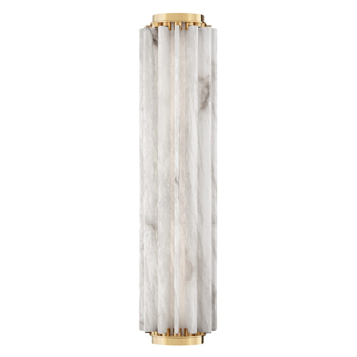 Hudson Valley 6024-AGB LED Wall Sconce, Aged Brass