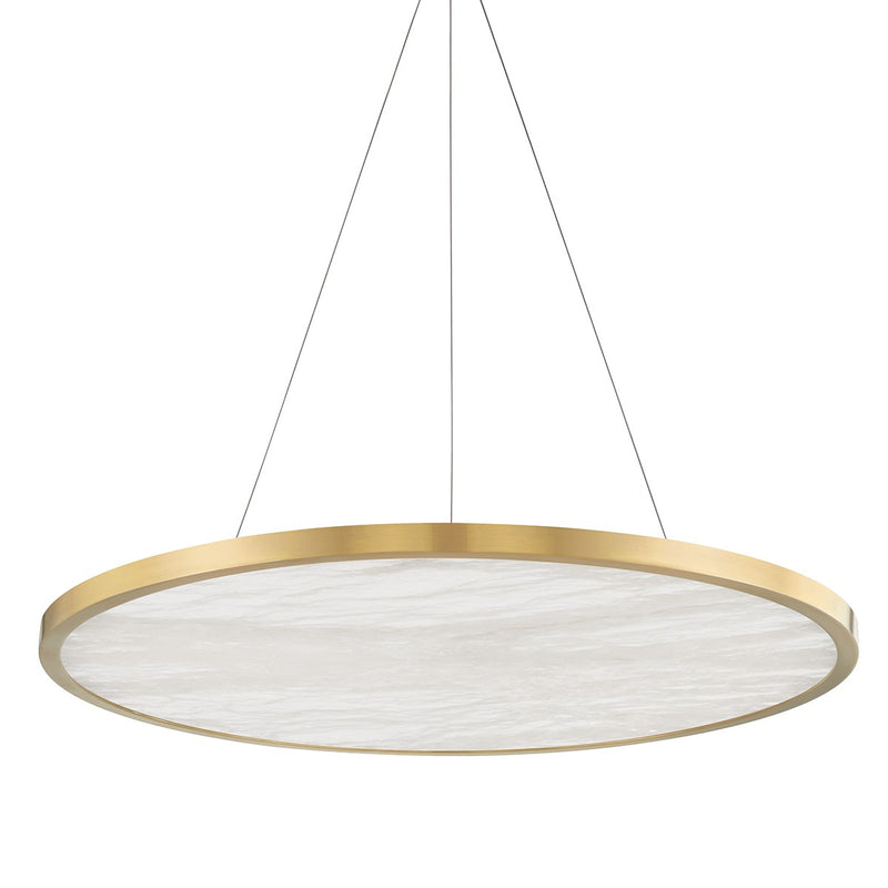 Hudson Valley 6336-AGB LED Chandelier, Aged Brass