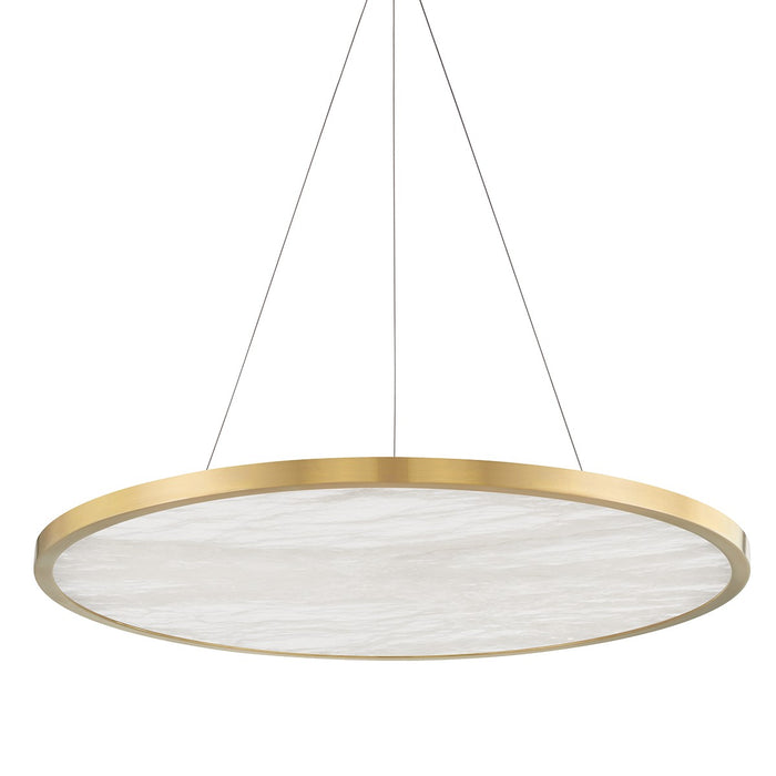 Hudson Valley 6336-AGB LED Chandelier, Aged Brass