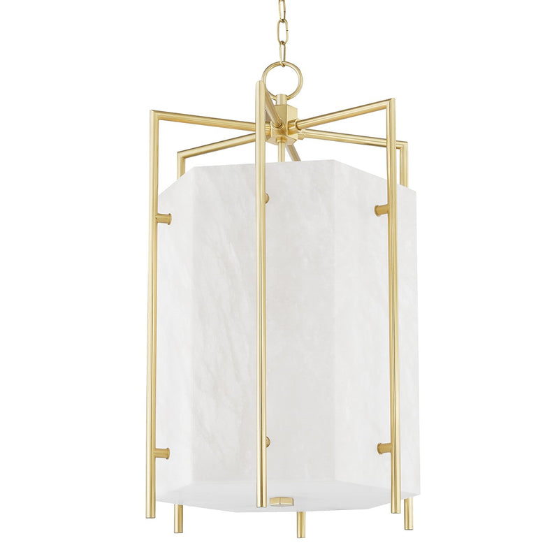 Hudson Valley 7019-AGB LED Lantern, Aged Brass
