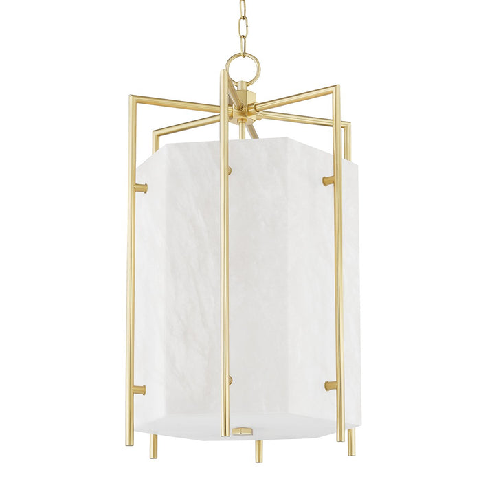 Hudson Valley 7019-AGB LED Lantern, Aged Brass
