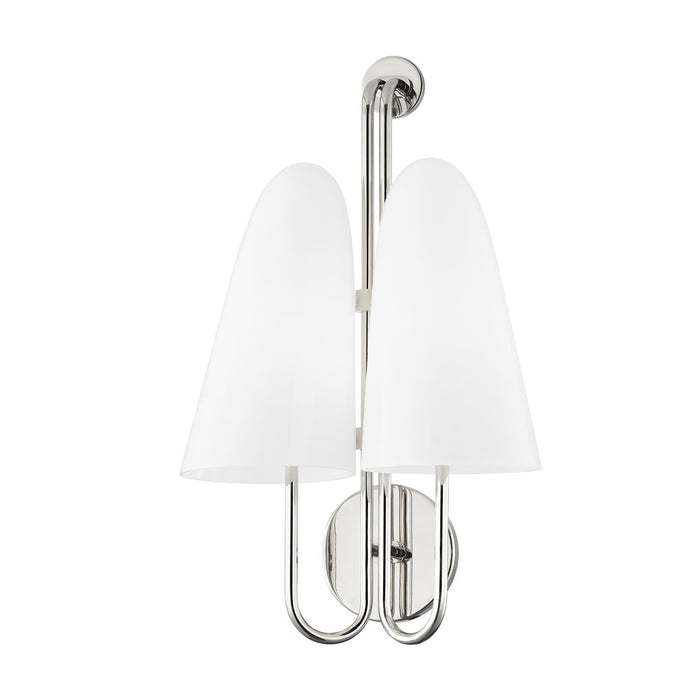 Hudson Valley 7172-PN Two Light Wall Sconce, Polished Nickel