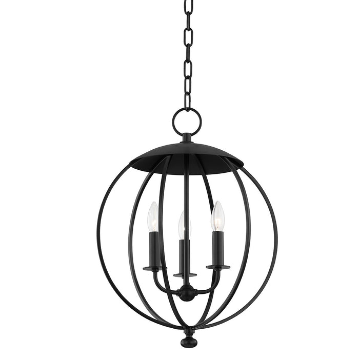 Hudson Valley 9117-AI Three Light Lantern, Aged Iron