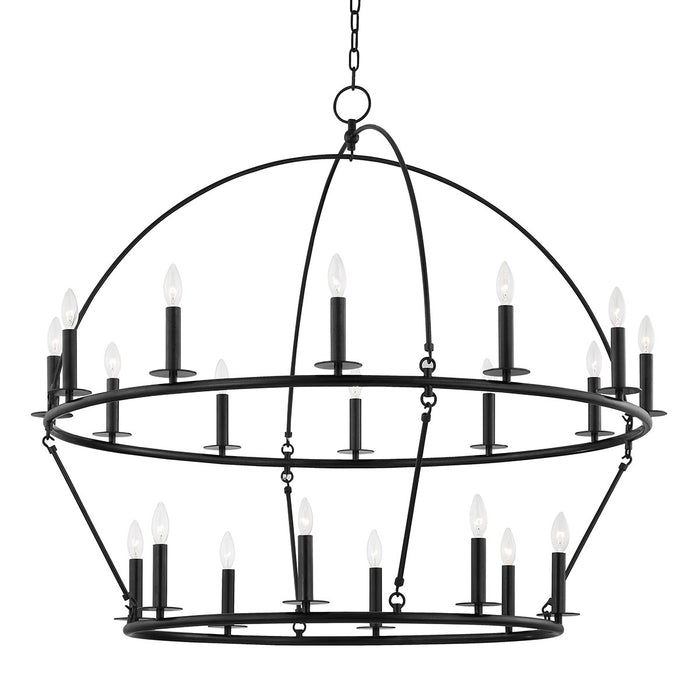 Hudson Valley 9549-AI 20 Light Chandelier, Aged Iron