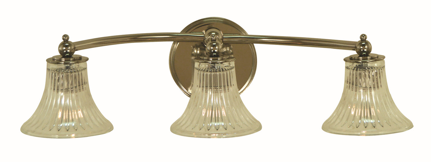 Framburg 5623 PN Three Light Wall Sconce, Polished Nickel