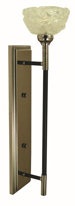 Framburg 5679 PN/MBLACK One Light Wall Sconce, Polished Nickel/Matte Black