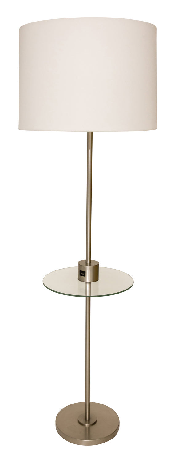 House of Troy BR102-SN One Light Floor Lamp, Satin Nickel