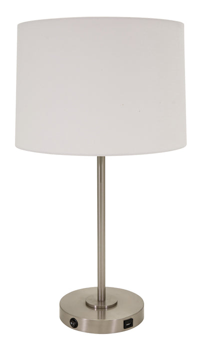 House of Troy BR150-SN One Light Table Lamp, Satin Nickel