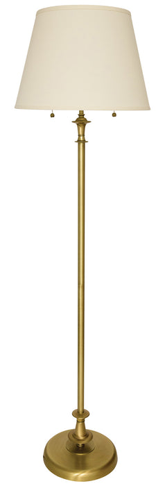 House of Troy RA300-AB Two Light Floor Lamp, Antique Brass