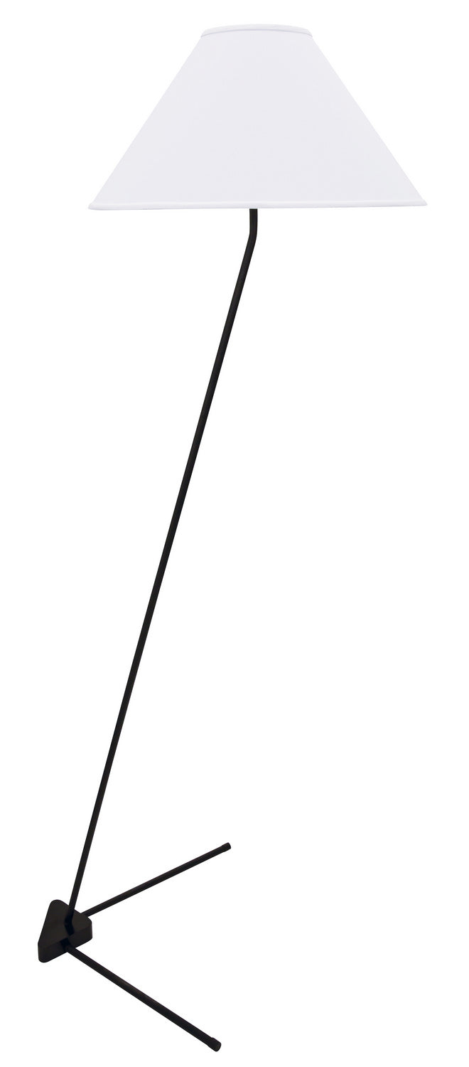 House of Troy VIC900-BLK One Light Floor Lamp, Black