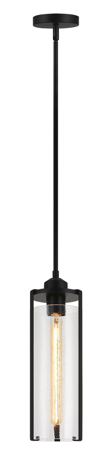 Matteo Lighting C62201BK One Light Pendant, Black