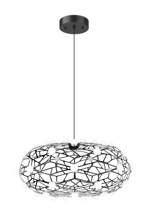 Matteo Lighting C76324BK LED Chandelier, Black