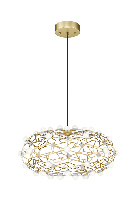Matteo Lighting C76324GL LED Chandelier, Gold