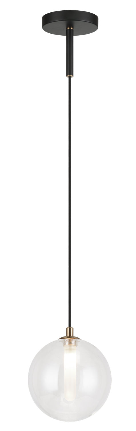 Matteo Lighting C81011CL One Light Pendant, Clear