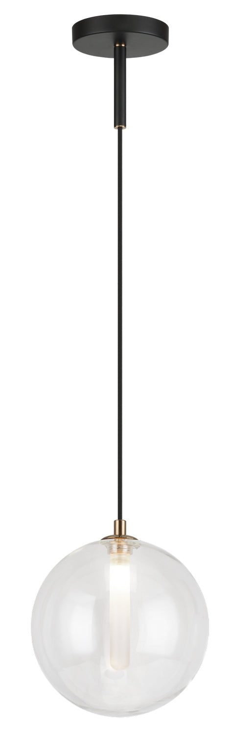 Matteo Lighting C81021CL One Light Pendant, Clear