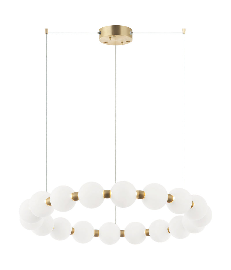 Matteo Lighting C83425OG LED Chandelier, Oxidized Gold