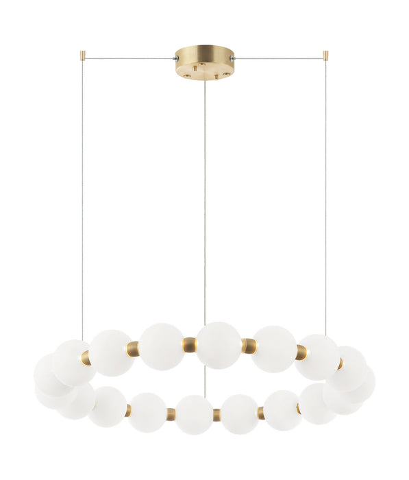 Matteo Lighting C83425OG LED Chandelier, Oxidized Gold