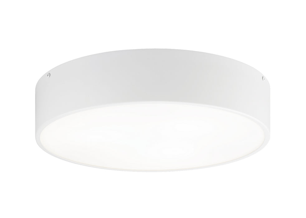 Matteo Lighting M12703WH Three Light Flush Mount, White