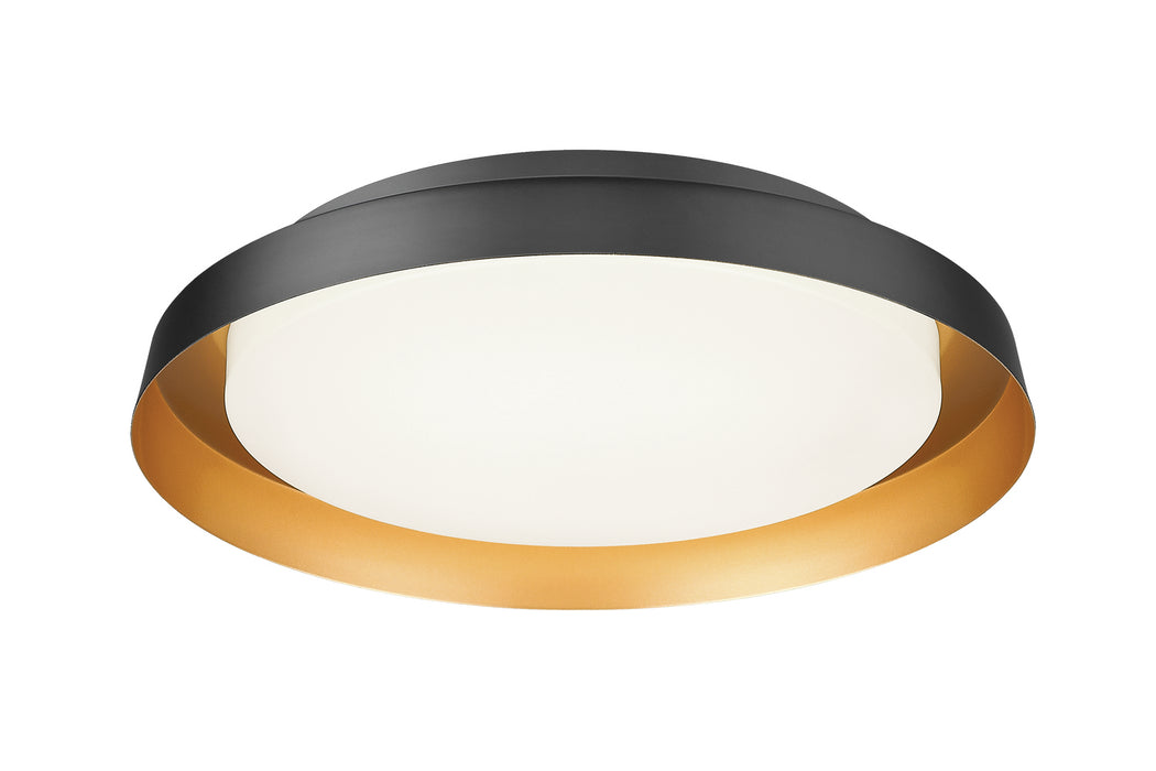 Matteo Lighting M15601BK LED Flush Mount, Black