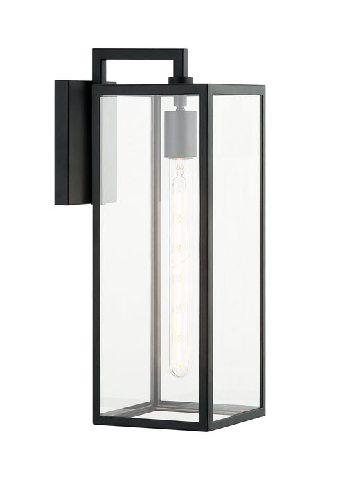 Matteo Lighting S10102MB One Light Wall Sconce, Matte Black