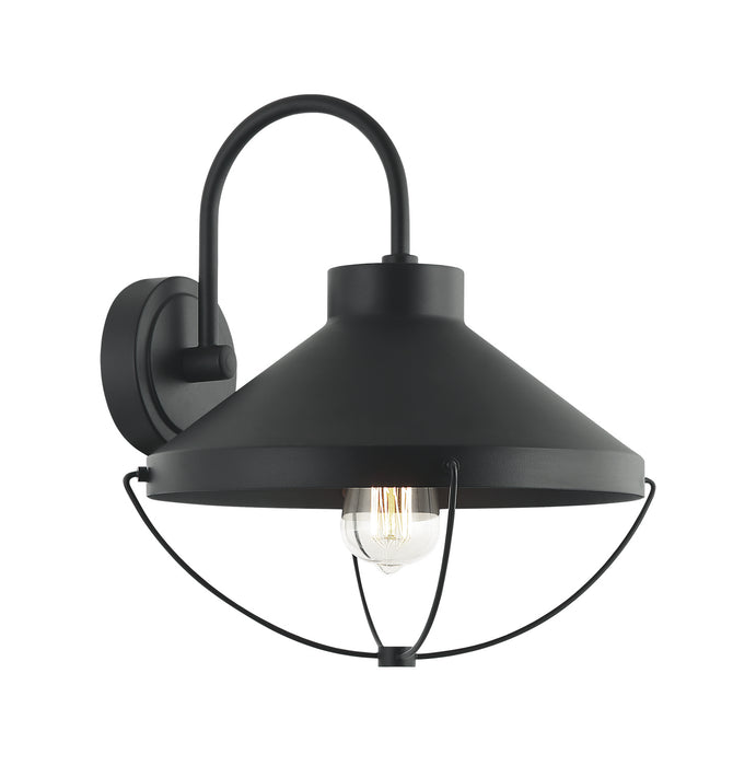 Matteo Lighting S10302MB One Light Wall Sconce, Matte Black