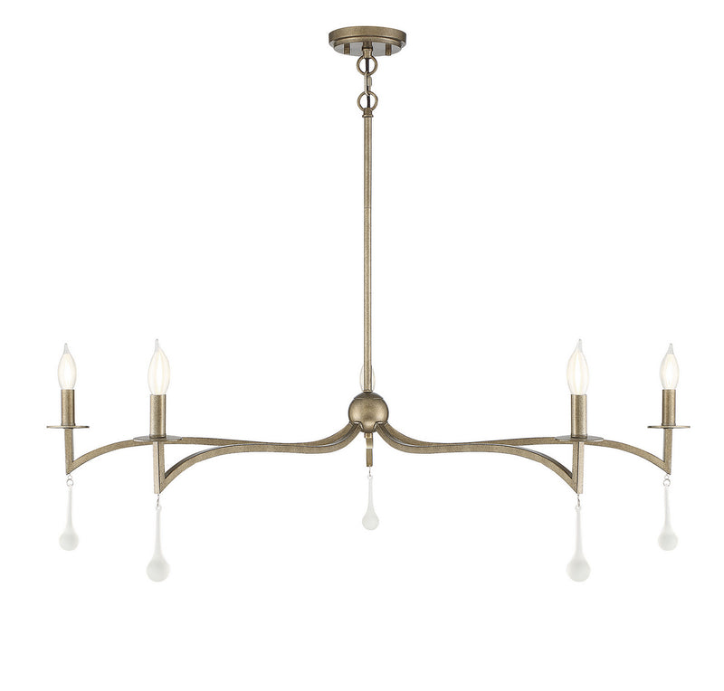 Savoy House 1-1099-5-182 Five Light Chandelier, Chelsea Gold